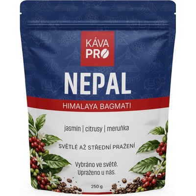 KávaPRO Nepal Himalaya Bagmati výběrová káva mletí espresso 250 g