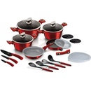 Image 1 of Berlinger Haus Burgundy Metalic Line 22 pcs (BH/7180)