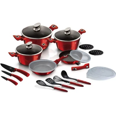 Berlinger Haus Burgundy Metalic Line 22 pcs (BH/7180)