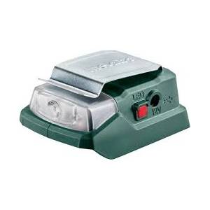 Metabo Адаптер за акумулаторни клетки PowerMaxx PA 12 LED-USB (12 V + 5 V USB връзка) + LED светлина 600298000 (600298000)