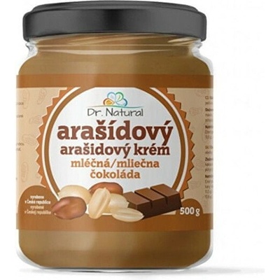 Dr.Natural Arašídový krém s mléčnou čokoládou 500 g