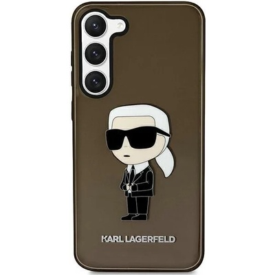 KARL LAGERFELD Кейс Karl Lagerfeld KLHCS23MHNIKTCK за Samsung Galaxy S23 Plus S916, черен / черен, твърд, Ikonik Karl Lagerfeld (KF001555-0)