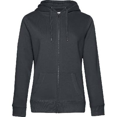 B&C Collection B&C QUEEN ZIPPED HOOD / Дамски суичър с цип - антрацит XXL (01W03Qa9705)
