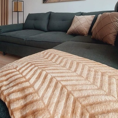 EVENIT Deka Sara medová svetlobéžová Polyester 150x200
