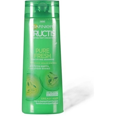 Garnier Posilující šampon na rychle se mastící vlasy Fructis Pure Fresh Strengthening Shampoo 400 ml