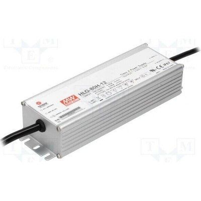 MEAN WELL HLG-80H-12 Napájecí zdroj: spínaný; LED; 60W; 12VDC; 5A; 90÷305VAC; 127÷431VDC