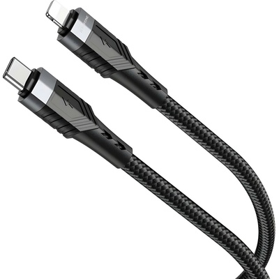 Borofone HR23475 USB-C - Lightning 1,2m černý
