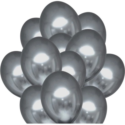 balonky.cz Balónky chromové šedé 30 cm