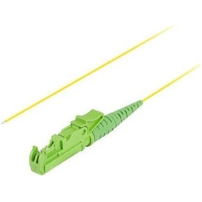 Оптичен мрежов адаптер Tail/Pigtail с конектор E2000/APC, дължина 2m, Lanberg 43354, Easy Strip SM OS2 G657A1, жълт (FP-E200-SE11-0030-YE)