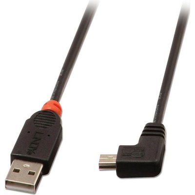 Lindy 31971 USB, USB 2.0 USB A Mini-USB B, 1m, černý