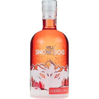 Zimbro Wild Snow Dog Cherry Gin 42% 0,7 l (čistá fľaša)