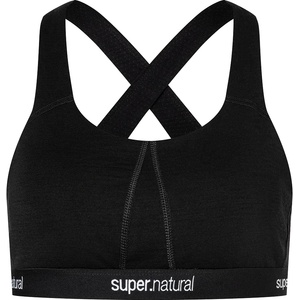 super. natural Дамски спортен сутиен super. natural Women's Feel Good Bra Sports bra - Jet Black - размер XS (114-2448-0111)