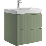 Jika Cubito Style - Шкаф за мивка, 55x57x45 см, 2 чекмеджета, ментово зелен H40J4404023541 (H40J4404023541)