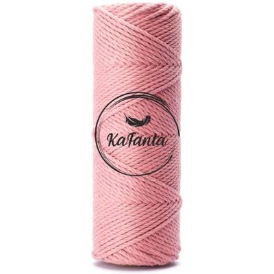 Bavlněná šňůra KaFanta Premium 3PLY 2mm - coral pink