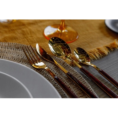 Mikasa Zlatá Sada Příborů 16 kusů 5057982074807 KitchenKraft