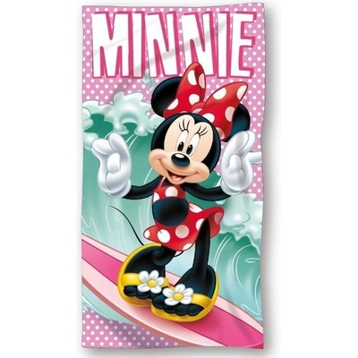Jerry Fabrics Detská plážová Minnie surf 70 x 140 cm