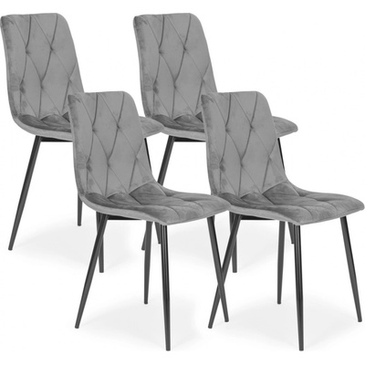 Modernhome Heavenly šedá 4 ks – Zboží Mobilmania