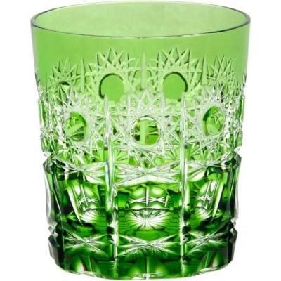 Bohemia Crystal Sklenice na whisky a rum Petra zelená 290 ml