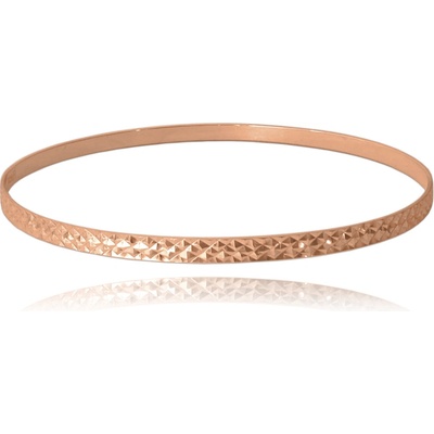 Minet Rose gold broušený pevný stříbrný JMAN0318RB07