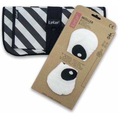 KipKep WOLLER Panda White + NAPPER COMBI-SET Black Stripes