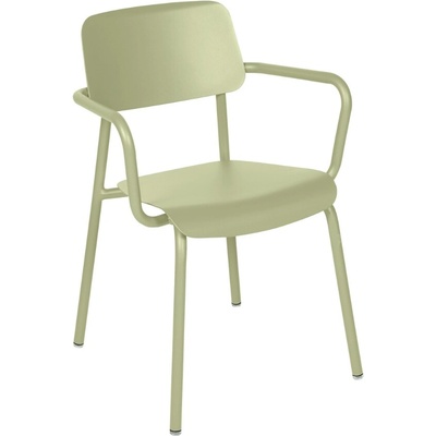 Fermob Studie s područkami Světle zelená hliníková zahradní židle