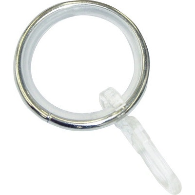 Gardinia Záclonové kroužky Kreta s kluznou vložkou vzhled nerezu 12 cm x 3 cm