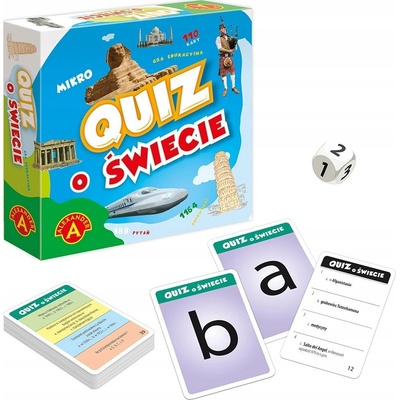 Alexander Toys Александър Микро викторина за света Картова игра 55 карти (5906018028706)