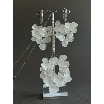 Meganflo Комплект букет от бяла хортензия