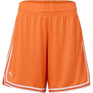 PUMA Дамски къси панталони Puma Womens Hoops Team Game Performance Shorts - Golden Poppy