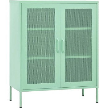 Шкаф за съхранение, мента, 80х35х101, 5 см, стомана