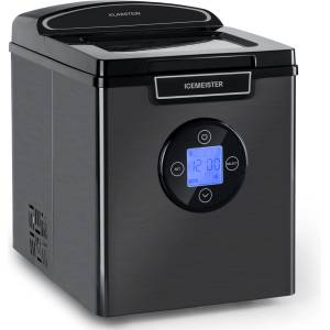 Klarstein Icemeister 2G, ледогенератор, 12кг/24 часа, LCD дисплей, неръждаема стомана (ICE11-Icemeister2G-B) (ICE11-Icemeister2G-B) - klarstein Ледогенератор
