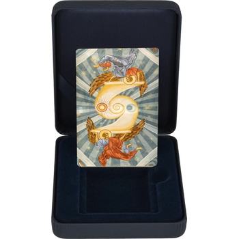 Image 1 of Macoins gold Сребърен медальон Небесен ангел - Манастир Св. Мина