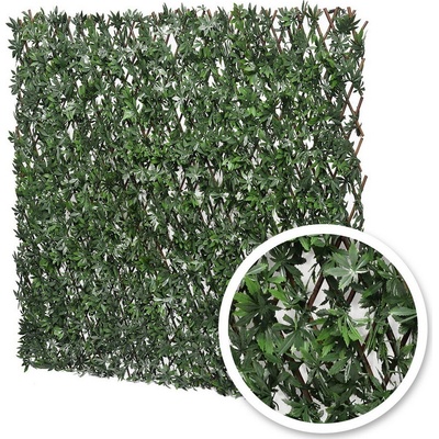 Umelý živý plot listantý VINNÁ RÉVA na drevenom rastri, 1x2m, 2m2