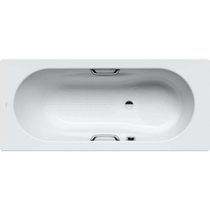 KALDEWEI Ambiente - Правоъгълна вана Vaio Set Star 957, 160x70 см, с отвори за дръжки, противоплъзгащо покритие по цялата повърхност, Perl-Effekt, бяла 233734013001 (233734013001)