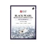 SNP Black Pearl Renew Black Ampoule Mask, възстановяваща шийт-маска за лице (8809237828010)