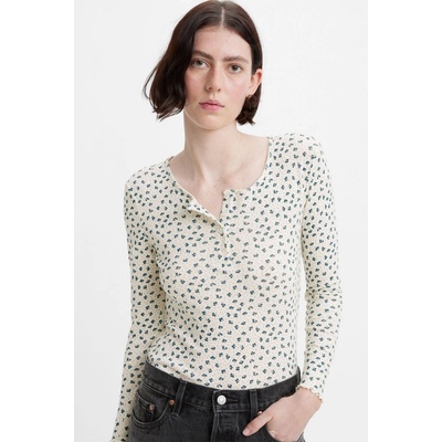 Levi's® dámske tričko Dry Goods Henley Top A5910 0002 Béžová