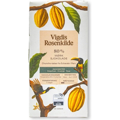 Vigdis Rosenkilde 80% hořká Peru Chuncho 60 g
