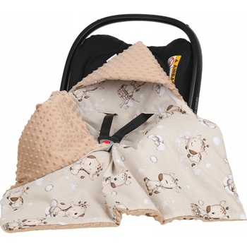 Vulpi Deka s kapucňou do autosedačky Minky Baby žirafa