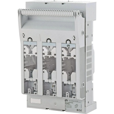 ETI Poistkový odpínač radový KVL-1 3p M10-M10 pre poistky NH1 s montážou na panel