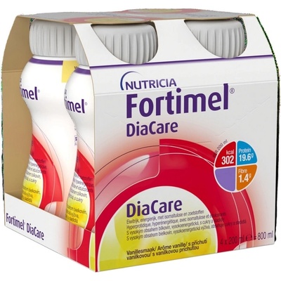 FORTIMEL DIACARE S PŘÍCHUTÍ VANILKOVOU POR SOL 4X200ML