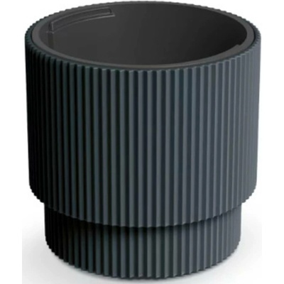 Prosperplast Květináč Milly 375 x 395 mm, kulatý antracitová, 375x395