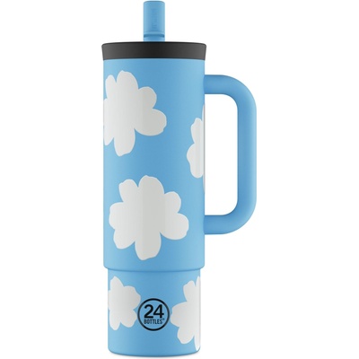 24Bottles Термо чаша Straw Daydreaming, 800 ml, синя (002241)