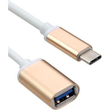 DeTech Кабел DeTech от USB C(м) към USB 3.0 A(ж), златист