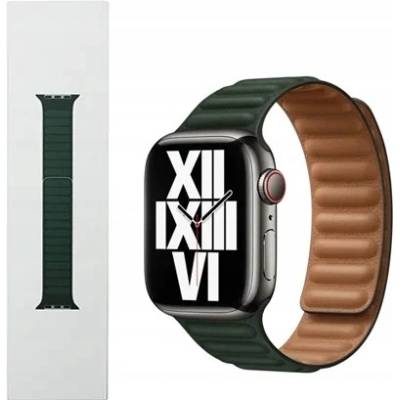 Apple Watch 41mm Sequoia Green Leather Link - S/M ML7P3ZM/A