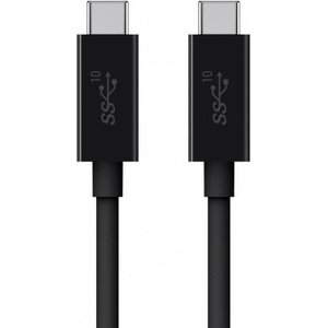 Belkin USB-C към USB-C кабел за устройства с USB-C порт (100 см) - Belkin USB-C 3.1 to USB-C 100W Cable (черен) (F2CU052bt1M-BLK)