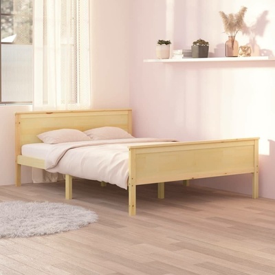 vidaXL 322204 Rám postele masivní borové dřevo / barva Hnědá