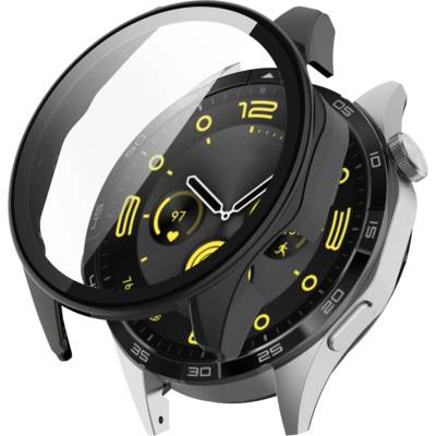 Techsuit Протектор за Huawei Watch GT 4 (46mm) + Протектор - Defense360 Pro - Черен