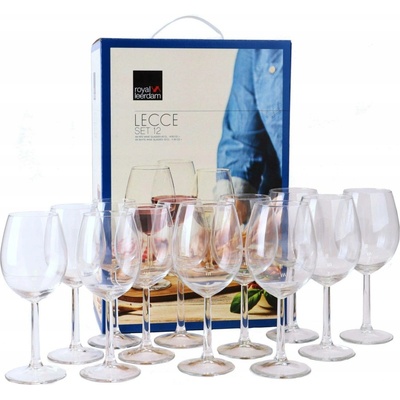 Royal Leerdam Skleničky na bílé víno skleničky na červené víno Lecce bezbarvé 12 x 430 ml