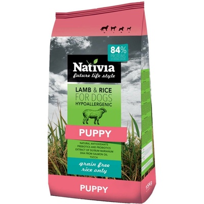 Nativia Puppy Lamb & Rice 2 x 15 kg