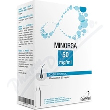 Minorga 5% dermálny roztok sol.der. 3 x 60 ml